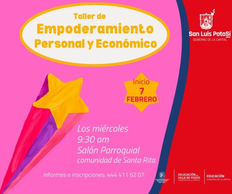 BOLETÍN CSA_3634 Taller Empoderamiento Personal y Económico 01