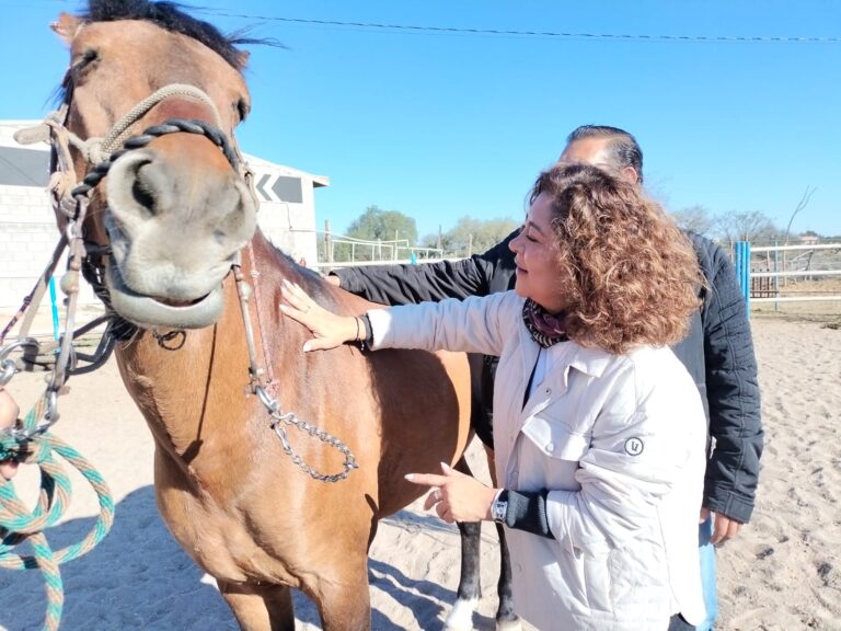 SMDIF_626 Presidenta del Sistema Municipal DIF, Estela Arriaga Márquez, supervisa terapia asistida con caballos 03