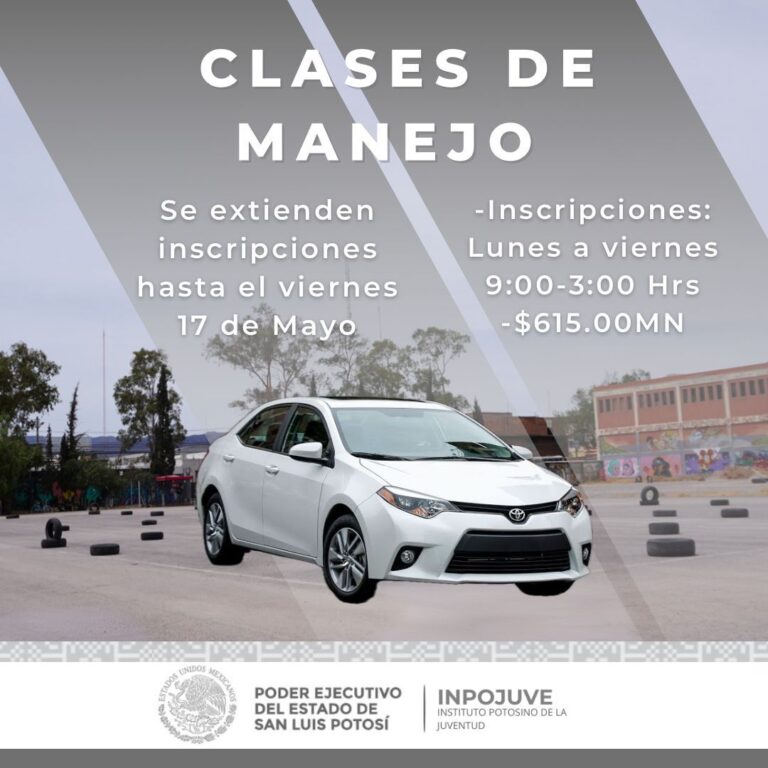 150524 9411, INSCRIPCIONES ABIERTAS PARA EL CURSO DE MANEJO VEHICULAR DIRIGIDO A JÓVENES