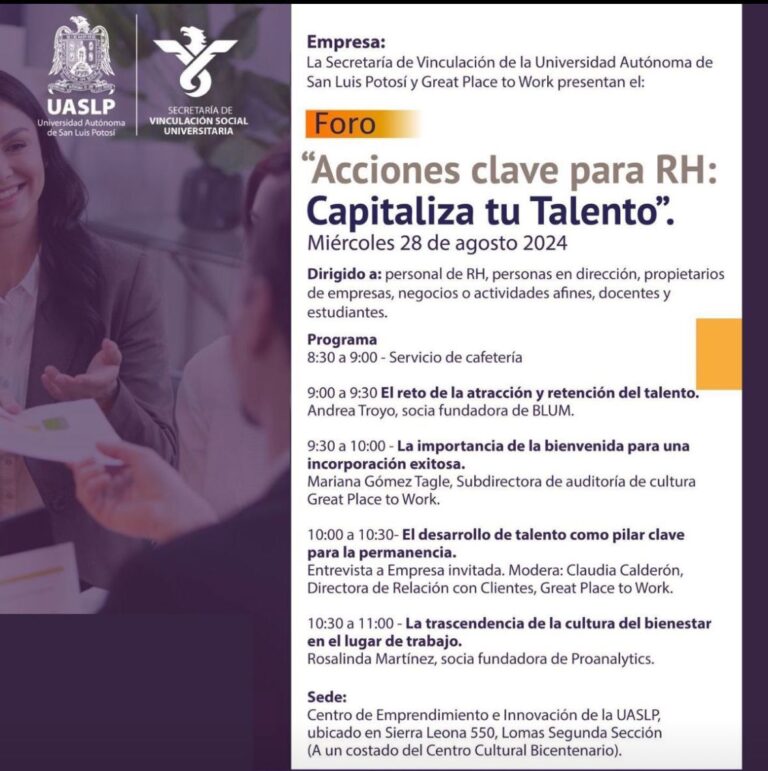 Acciones claves para RH capitaliza tu talento